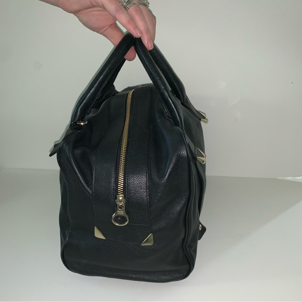 SEE BY CHLOE DAISIE HANDBAG BLACK LEATHER CONVERTIBLE CROSSBODY EUC - Picture 3 of 6